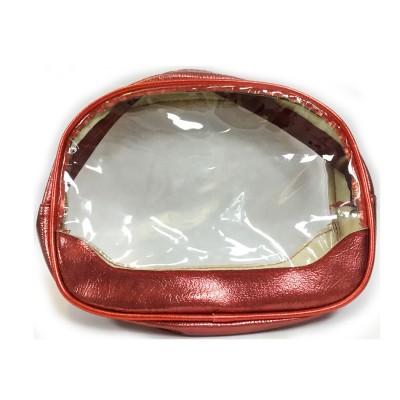 OEM Pu Leather Promotional Fashion Travel Cosmetic Bag