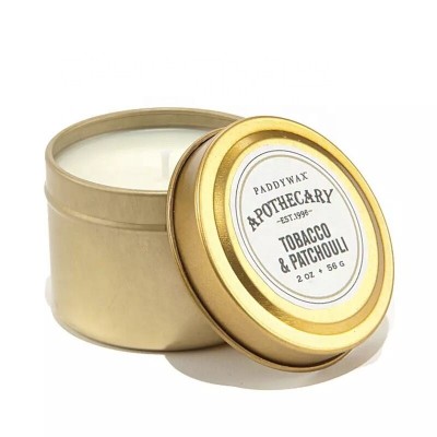 made in xiamen new style Soy Wax Scented Tin Candle